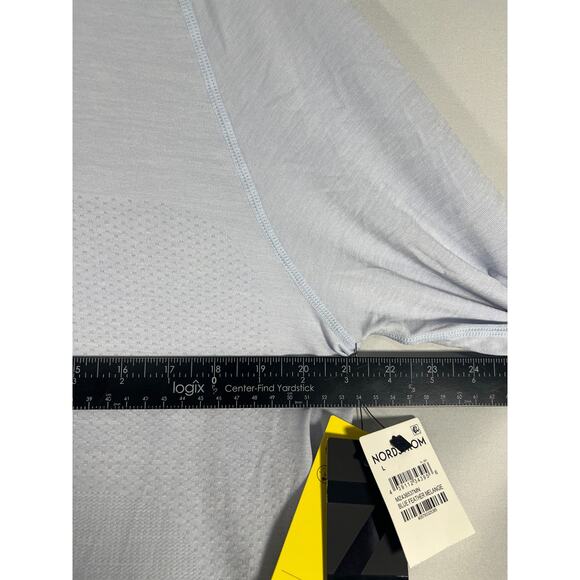 NWT ZELLA Low Compression L/S Gym Training Blue Feather Melange Shirt, Size: L - Picture 5 of 8